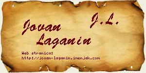 Jovan Laganin vizit kartica